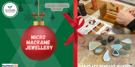 Micro Macrame Sea Glass Jewellery, The ReCreators Green Space, Sunday 6 Dec, 10am-1pm