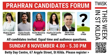TWiSK Prahran candidates forum