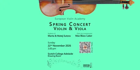 Spring Concert Violin & Viola 2026