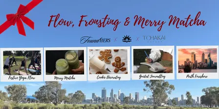 Festive Yoga, Frosting & Merry Matcha 🎀🍵🧘‍♀️🍪🎄📝
