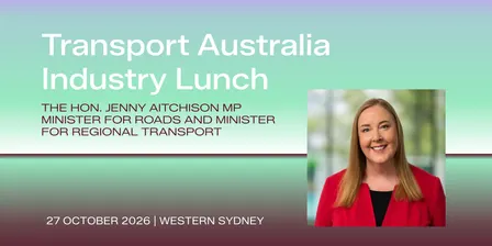 Transport Australia NSW Industry Lunch | Western Sydney with the Hon. Jenny Aitchison MP, NSW Minister for Roads and Minister for Regional Transport