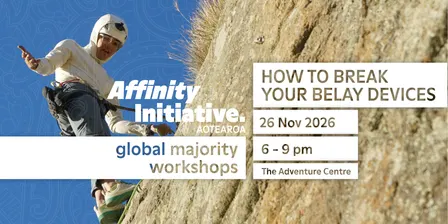 Affinity Initiative Aotearoa PGM Workshops | How to break your belay devices (and not your friends)