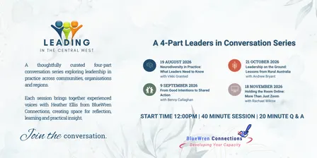 Leading in the Central West - Leaders in Conversation Series
