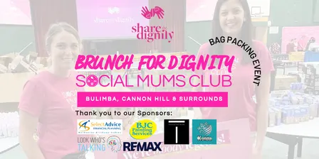 SMC Brunch for Dignity - bag packing with the Mums