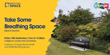 Take Some Breathing Space Bench Opening - Craigtoun Country Park