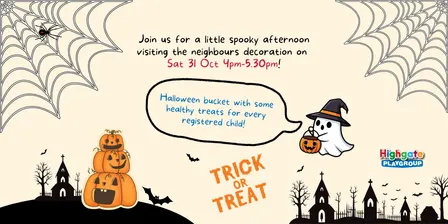 Highgate Playgroup Member Event: Halloween Trick or Treat