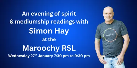 Aussie medium Simon Hay at the Maroochy RSL
