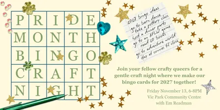 Pride Month Bingo Craft Night with Em Readman