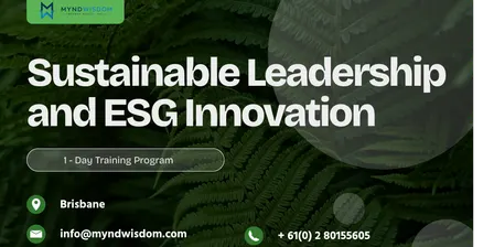 Sustainable Leadership & ESG  Innovation | 1 Day Workshop in Brisbane