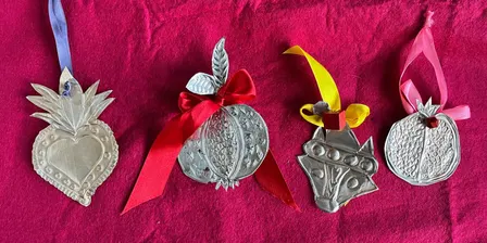 Metal Embossed Ornaments with Robyn