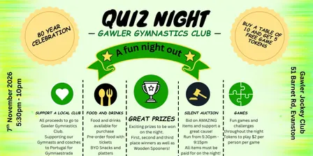 Gawler Gymnastics Quiz Night