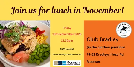 Mosman Chamber Lunch - Club Bradley