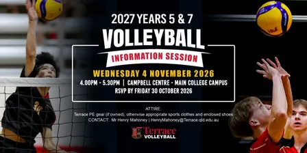 2027 Year 5 and 7 Volleyball Information Session