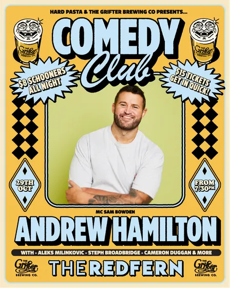 ANDREW HAMILTON AT THE GRIFTER COMEDY CLUB