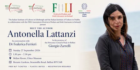 Meet The Author: Antonella Lattanzi in Belfast