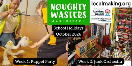 October 2026 School Holiday Programme: Puppet Party and Junk Orchestra