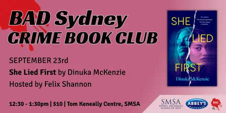 BAD Sydney Crime Book Club at SMSA | September