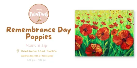Remembrance Day Poppies @ Herdsman Tavern