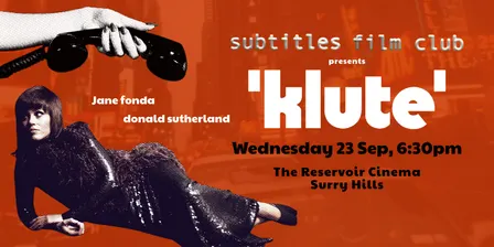Subtitles Film Club presents: Klute (1971)