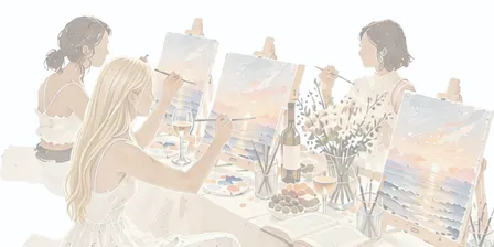 Late Night Library Sunset Sip & Paint