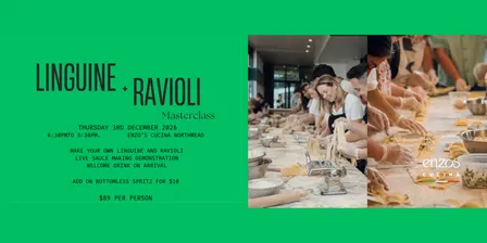 Christmas Linguine and Ravioli Masterclass at Enzo’s Cucina Northmead