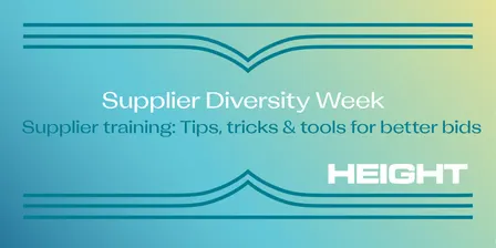 Supplier Training: Tips, tricks & tools for better bids - Height