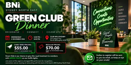 BNISNE Green Club Dinner