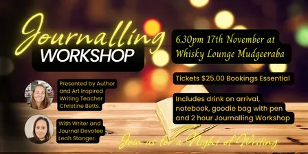 Journalling Workshop at Whisky Lounge, Mudgeeraba