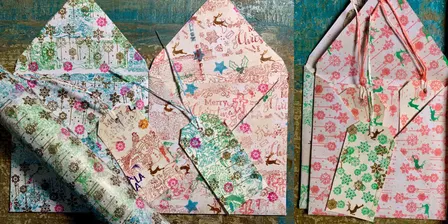 Hand Stamped Christmas Cards & Gift Wrap with Cherie