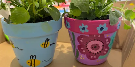 Spring Pot Painting & Add a Plant! 4+ Mini and Me session