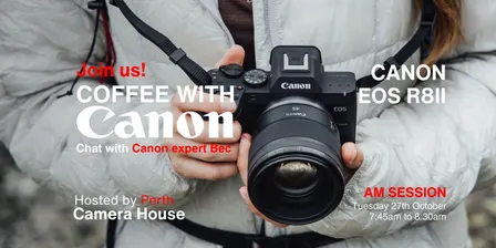 Coffee with Canon – Get to know the NEW CANON R8 II
