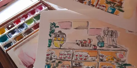 Urban Sketching at the Library