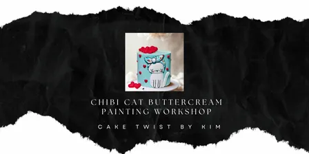 Chibi Cat Buttercream Painting Workshop