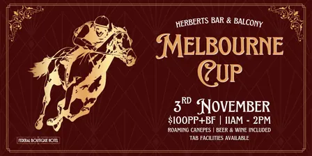 MELBOURNE CUP IN HERBERT’S 🥂🏇