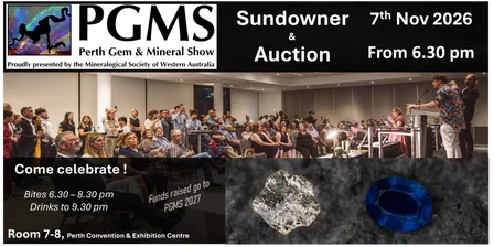 Sundowner - Fundraiser auction - Perth Gem Mineral Show