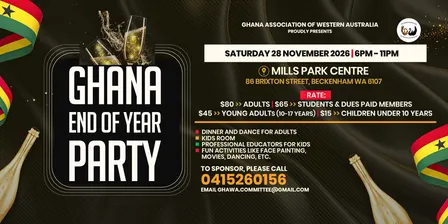Ghana End of Year Party 2026