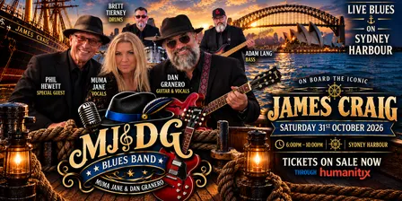 Blues on the Harbour aboard Tall Ship James Craig