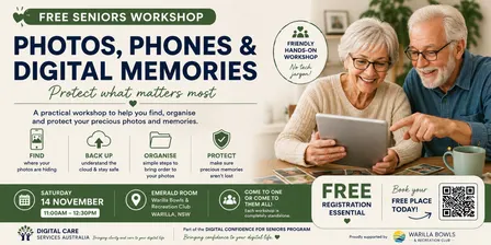 Photos, Phones & Digital Memories | Warilla