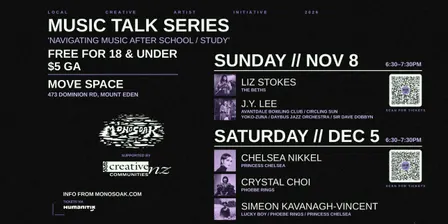 Monosoak Music Talk Series #2 // feat. Chelsea Nikkel, Crystal Choi, Simeon Kavanagh-Vincent