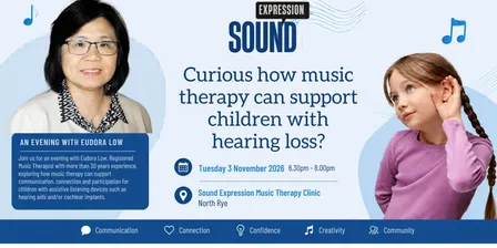Curious how music therapy can support communication, connection and participation for children with hearing loss?