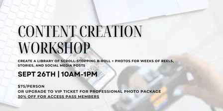 Content Creation Workshop hosted by Women R.I.S.E. at Contour Clubhouse