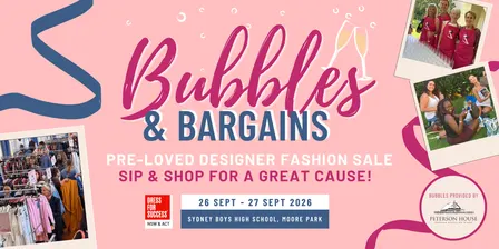 Bubbles & Bargains | Pre-Loved Designer Fashion Sale | September 2026