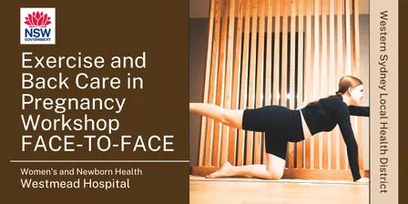 Exercise and Backcare in Pregnancy Thursday FACE-TO-FACE 10th December 2026