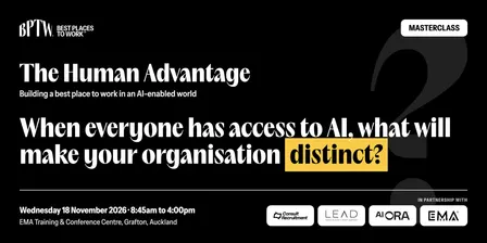 The Human Advantage - Building a best place to work in an AI-enabled world