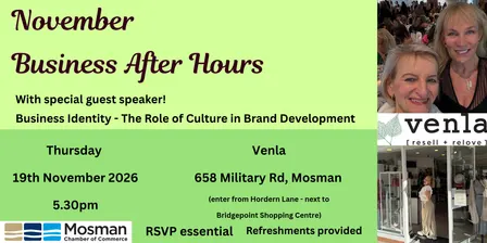 November Business After Hours (BAH) - Venla