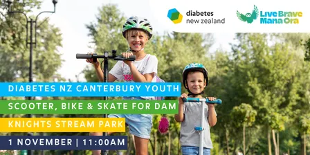 Diabetes NZ Canterbury Youth: Scooter, Bike & Skate for Diabetes Action Month 2026