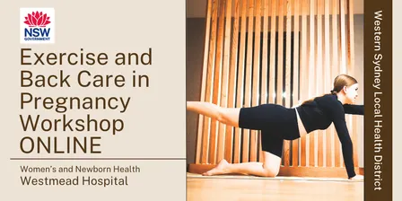 Exercise and Backcare in Pregnancy Thursday ONLINE 12th November 2026