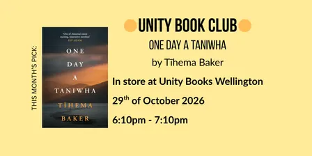 Unity Book Club October 2026 | One Day a Taniwha