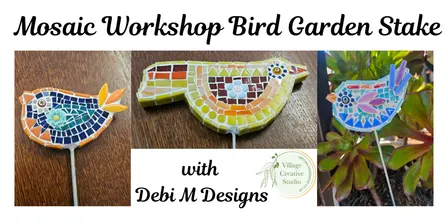 Mosaic Bird Garden Stake