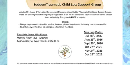 East Side - Sudden and Traumatic Child Loss Support Group